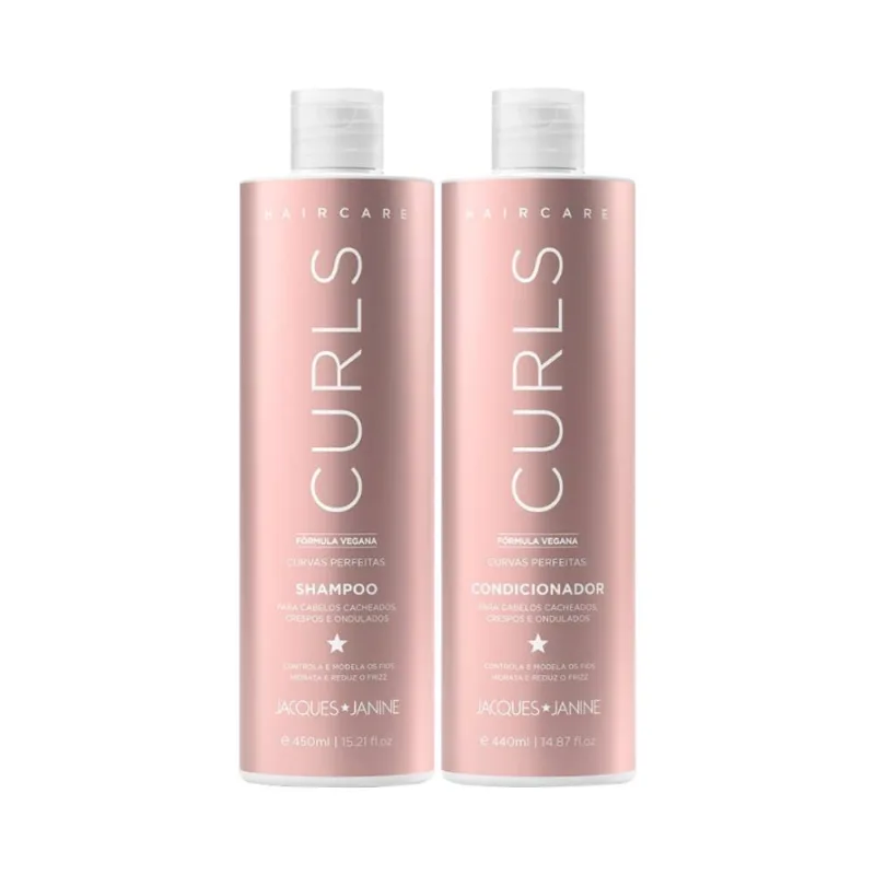 Kit Jacques Janine Hair Care Curls Shampoo 450ml + Condicionador 440ml