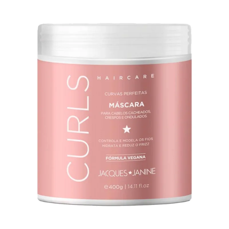 Máscara Jacques Janine Hair Care Curls 400g MASC.JACQUES JANINE 400G HAIRCARE CURLS