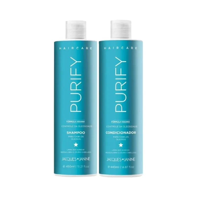 Kit Jacques Janine Hair Care Purify Shampoo 450ml + Condicionador 440ml KIT SH+COND.JACQUES J.450ML H.CARE PURIF