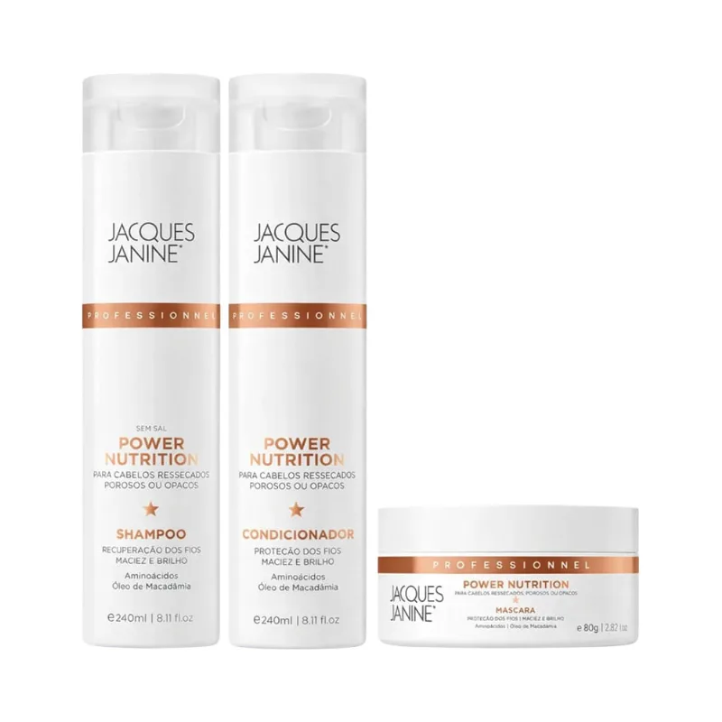 Kit Jacques Janine Shampoo + Condicionador + Máscara Power Nutrition Kit Jac Janine Sh+Co+Masc Power Nutrition
