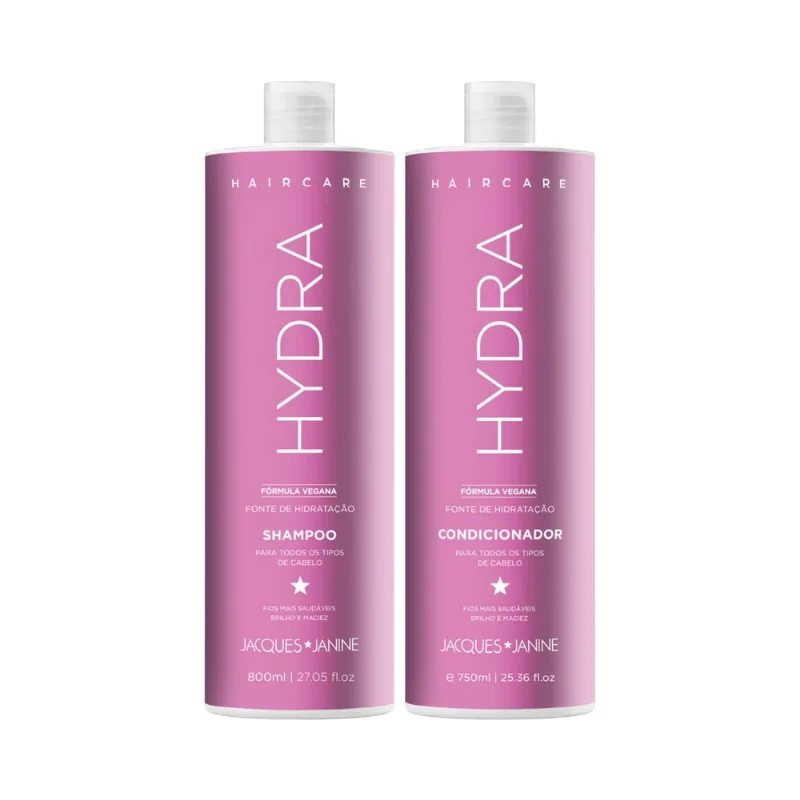 Kit Jacques Janine Shampoo 800ml + Condicionador 750ml Hair Care Hydra