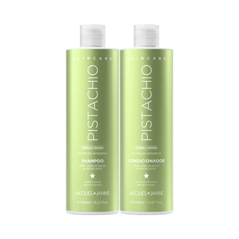 Kit Jacques Janine Hair Care Pistachio Shampoo 450ml + Condicionador 440ml