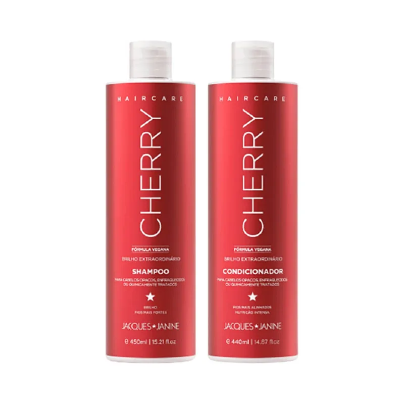 Kit Jacques Janine Hair Care Cherry Shampoo 450ml + Condicionador 440ml