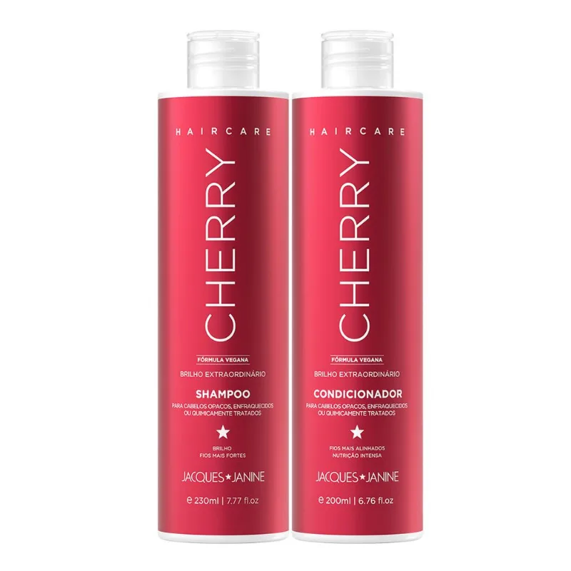 Kit Jacques Janine Cherry Shampoo 230ml + Condicionador 200ml