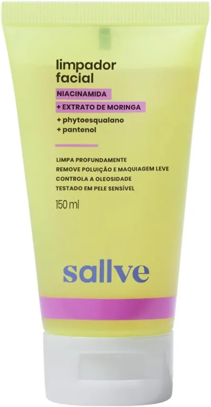 Gel de Limpeza Facial Sallve com Niacinamida 150ml - Sallve