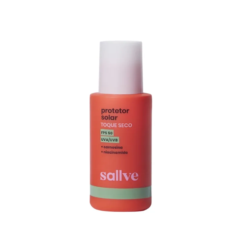 Protetor Solar Facial Toque Seco Fps 50 Sallve - 40g - Sallve