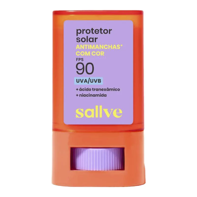 Protetor Solar Facial Sallve FPS 90 Antimanchas Cor 4 15g Bastão