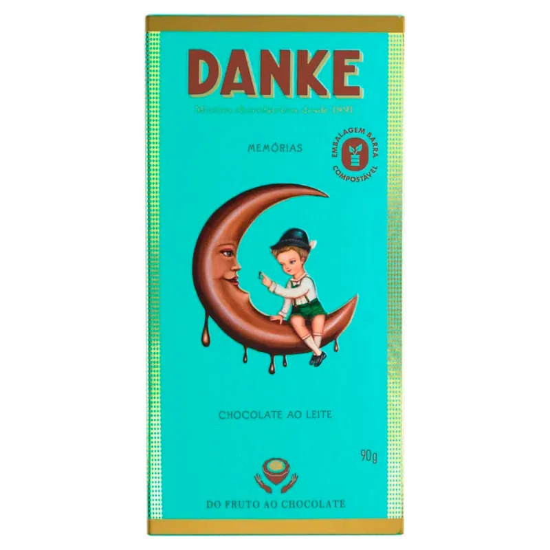Chocolate em Barra Danke Chocolate ao Leite 90g