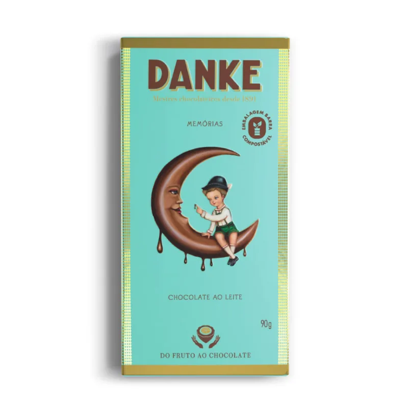 Chocolate em Barra Danke Chocolate ao Leite 90g - Danke