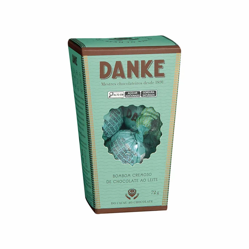 Bombons de Chocolate ao leite Danke 72g - Danke