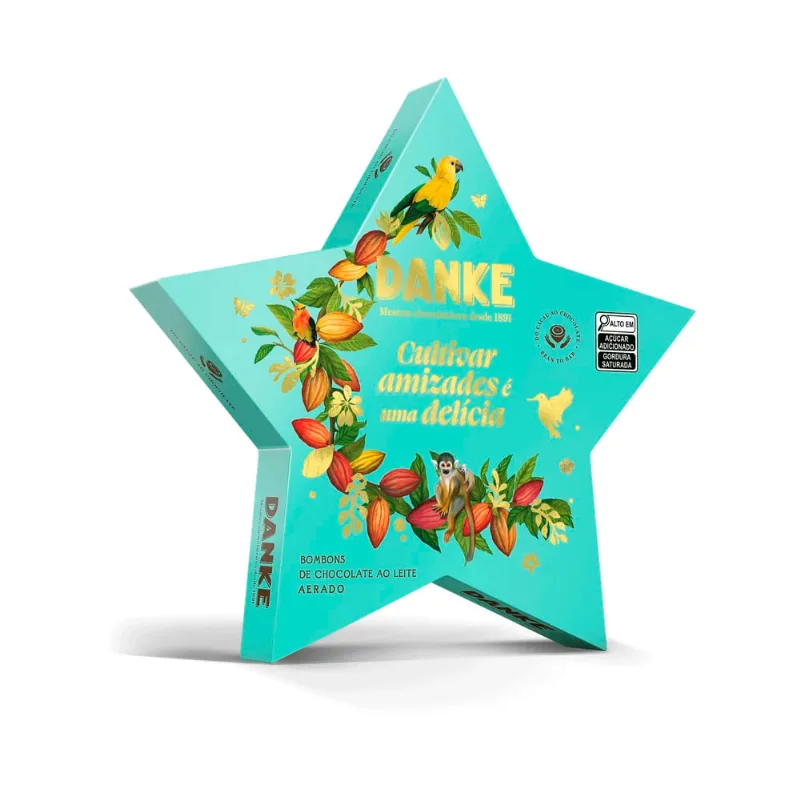 Bombom Dake Areado Bola Caixa Estrela 112g
