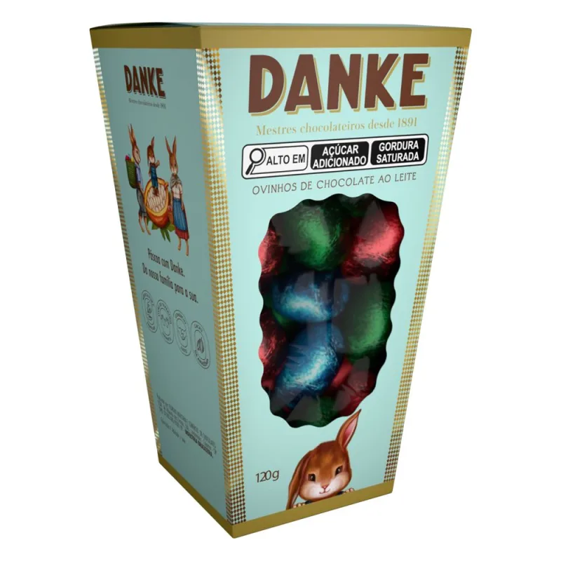 Ovinhos de Chocolate ao Leite Danke Caixa 120g - Danke - Pascoa