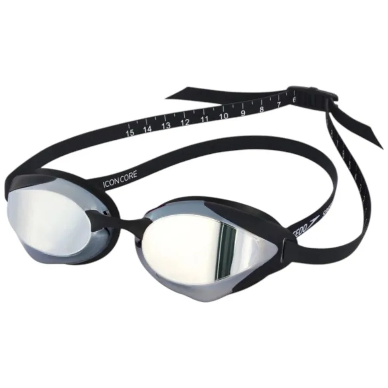 Óculos De Natação Speedo Icon Core Preto Fumê Espelhado 509249180265U (MP) - Speedo