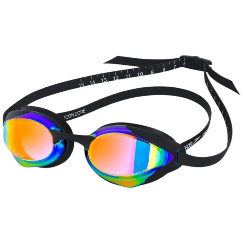 Óculos De Natação Speedo Icon Core Preto Revo Red 509249180496U (MP) - Speedo