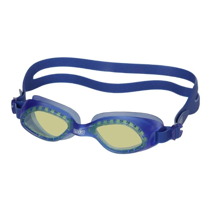 Óculos De Natação Speedo Legend Azul Marinho Amarelo (MP)