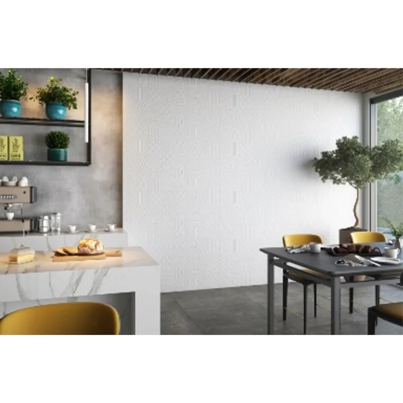 PORCELANATO ACETINADO DAMME 62X121 GROOVE BIANCO RR12208 2,25M2