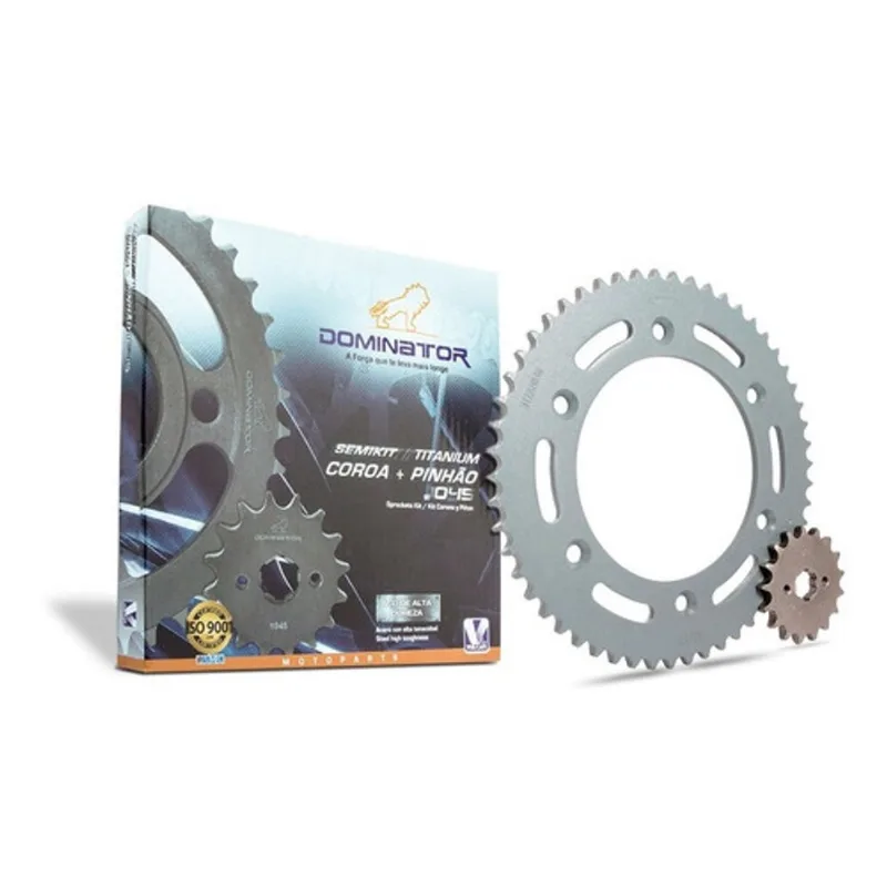 Semi Kit Relação Transmissão Nxr125 Bros Aço 1045 Vulcanbor