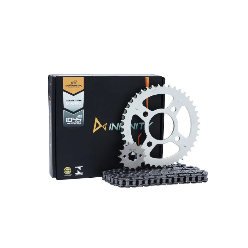 Kit Relação Transmissão Retentor Cg 150 Titan Fan Aço 1045