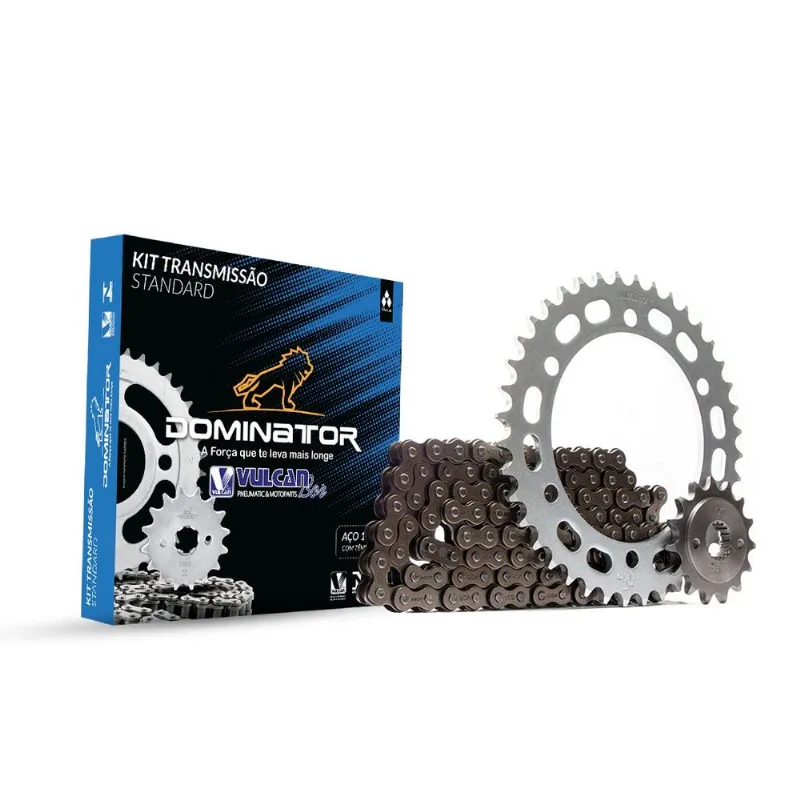 Kit Relação Transmissão Std Cg 125 Titan Fan Aço 1045