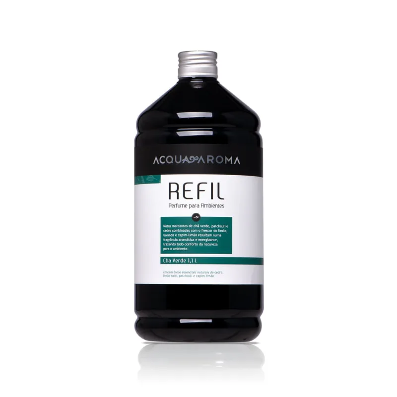 Perfume para Ambientes Dia a Dia Refil 1,1L Chá Verde Chá Verde
