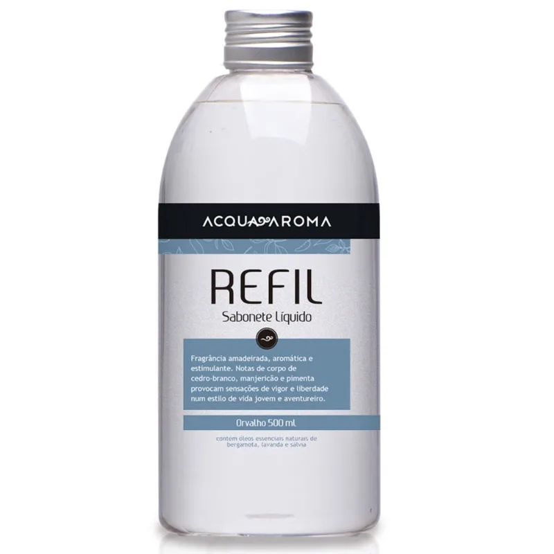 Refil Sabonete Líquido Orvalho DiaDia Acqua Aroma 500ml