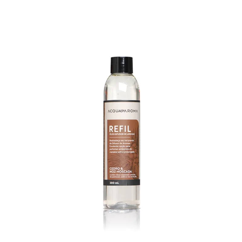 Difusor Varetas Dia a Dia Refil 200ml Cedro e Noz Moscada Cedro e Noz Moscada