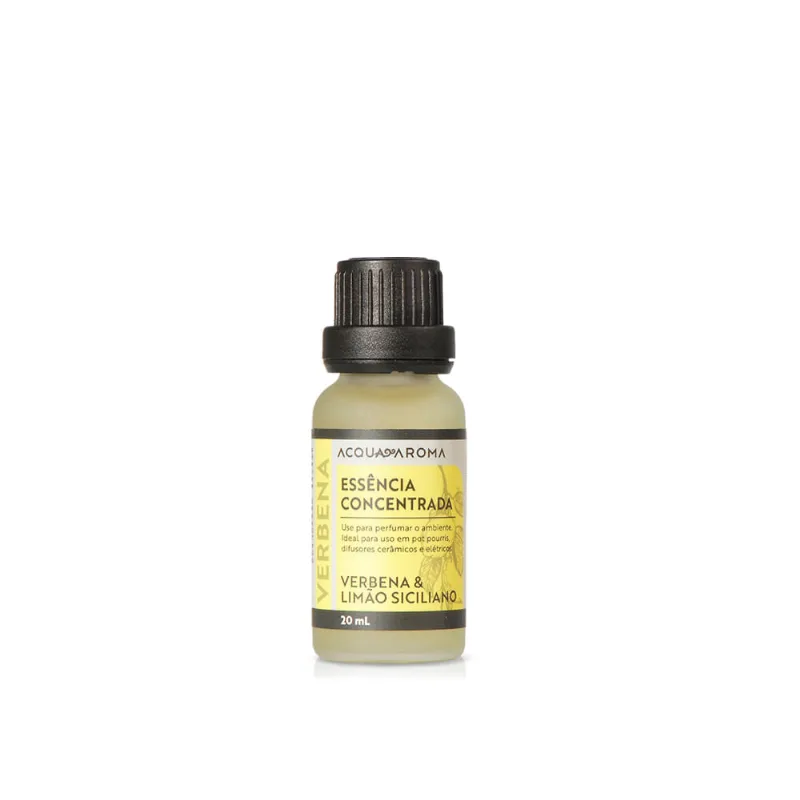 Essência Concentrada Dia a Dia 20ml c/ Gotejador Verbena e Limão Siciliano Verbena e Limão Siciliano