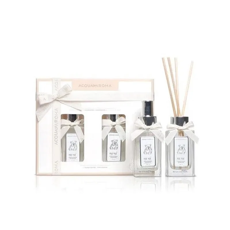 Kit Bebê Difusor de Ambiente e Home Spray 90ml Acqua Aroma