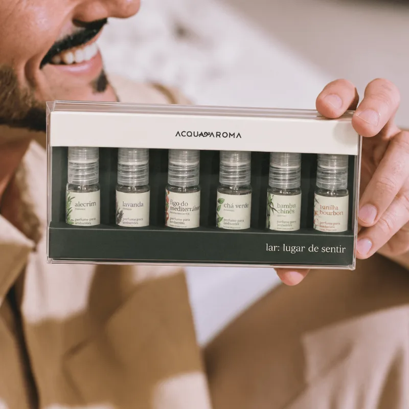 Kit Experiência Acqua Aroma 5mL 6 Fragrâncias 6 Fragrâncias