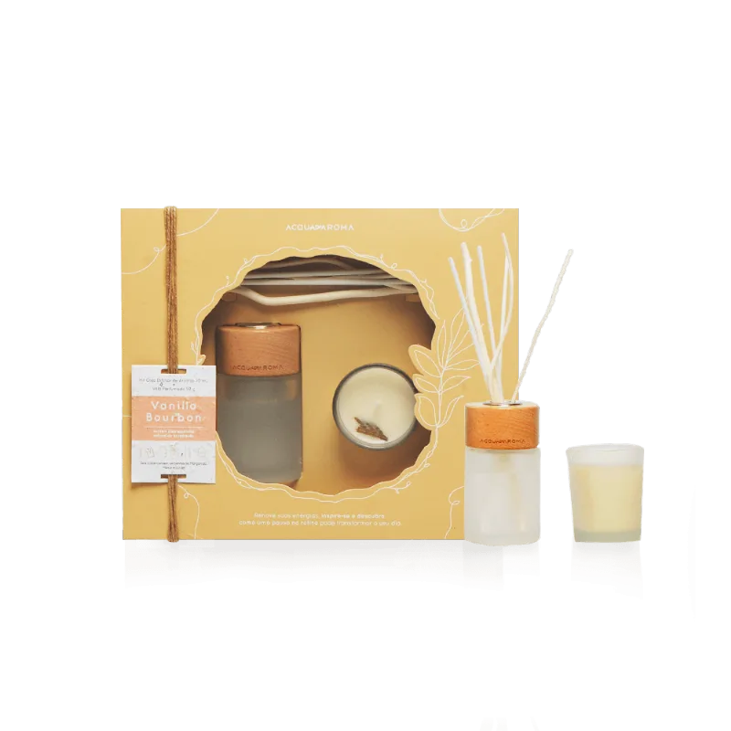Kit Naturals Vela 50g + Dif. 70ml Vanilla Bourbon Vanilla Bourbon