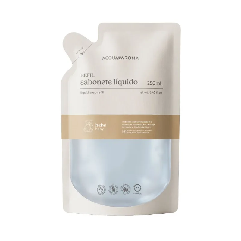 Refil Sabonete Líquido Bebê 250ml Bebê Bebê
