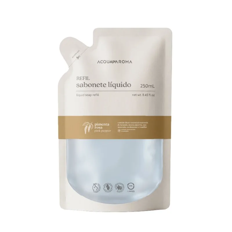 Refil Sabonete Líquido Dia a Dia 250ml Pimenta Rosa Pimenta Rosa