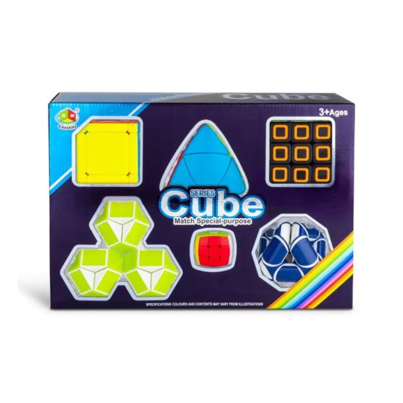 Kit Cubo Mágico 3x3x3 Skewb 2x2x2 Mastermorphix Snake Chavei