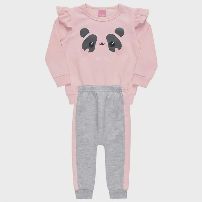 Conjunto Moletom Bebê Feminino Kamylus