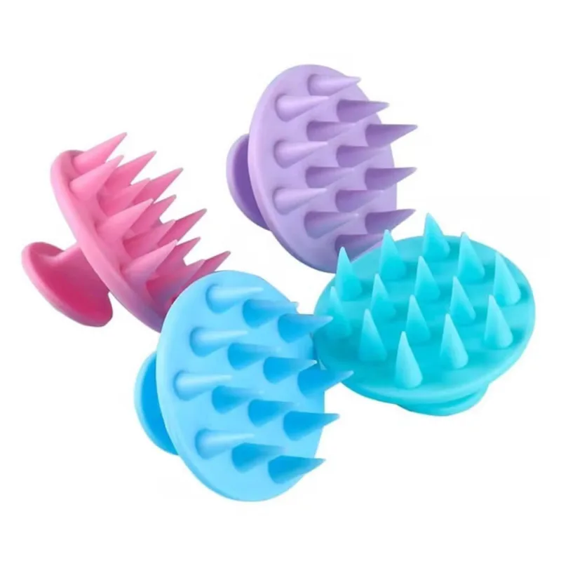 Kit 3 Escova De Lavar Cabelo De Silicone Auxiliacrescimento