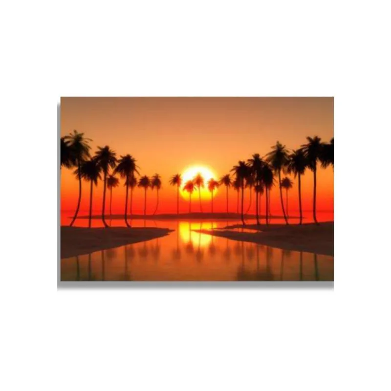 Quadro 60X90 Por Do Sol Canvas 4536 Brisa Artes