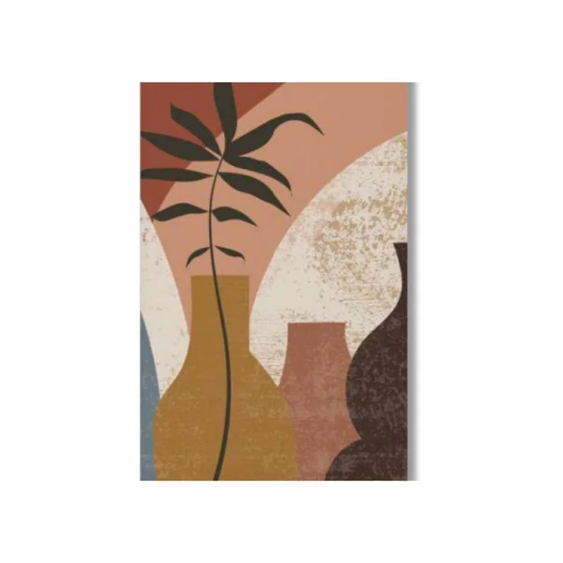Quadro 60X90 Vaso Com Folhas Canvas 2154 Brisa Artes
