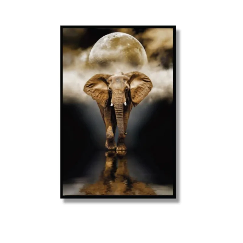Quadro Com Acetato Elefante 63x93cm 1025 Brisa Artes