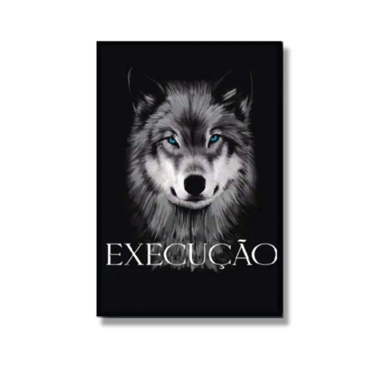 Quadro Com Acetato Lobo 63x93cm 1140 Brisa Artes