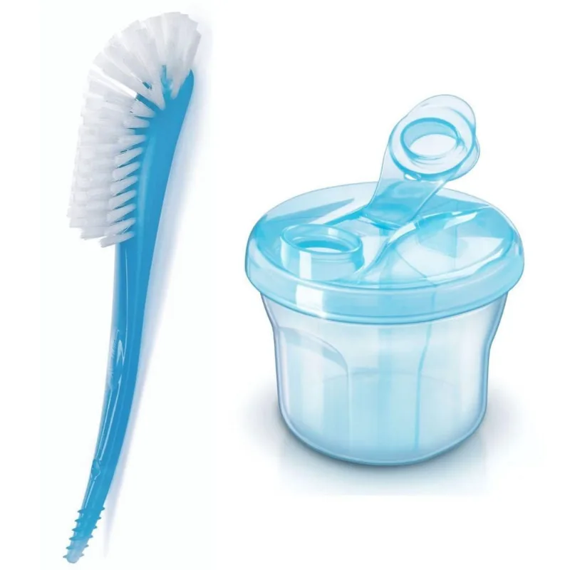 Dosador De Leite + Escova De Mamadeira Azul - Philips Avent