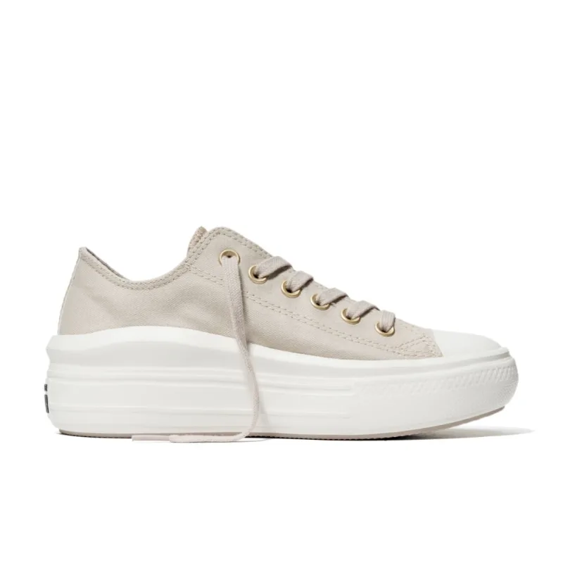 Tênis Converse Chuck Taylor All Star Move Ox Bege Claro/Ouro Claro CT16160001.37