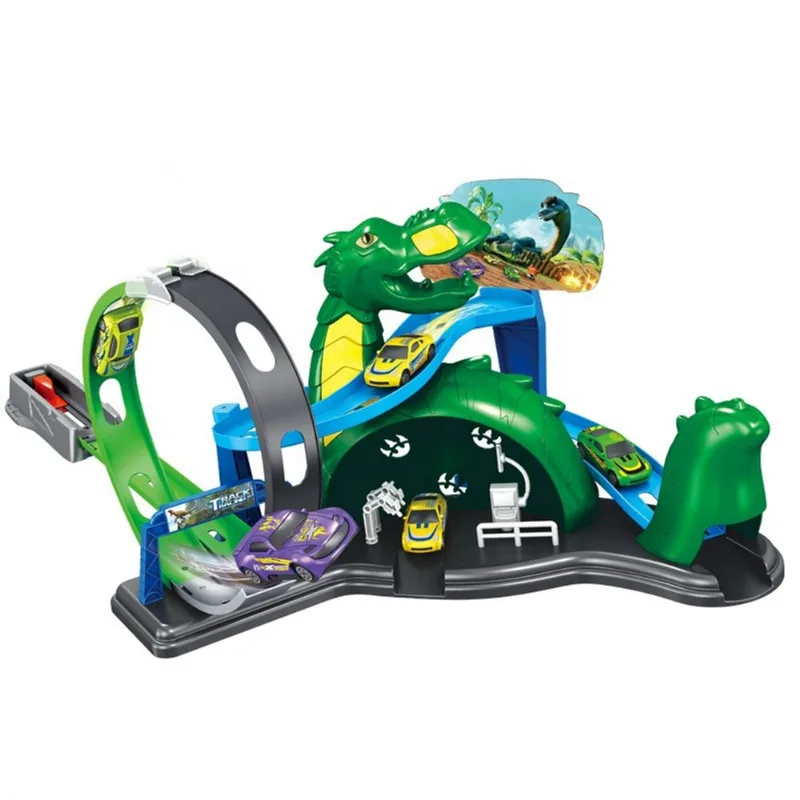 Pista Carrinho Hot Corrida Dinossauro Track Racing Grande