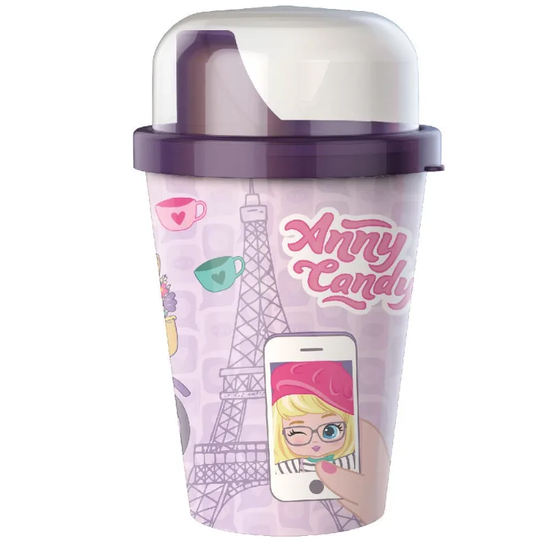 Copo Bico Com Tampa Anny Candy 250ML - 1080 - panamby