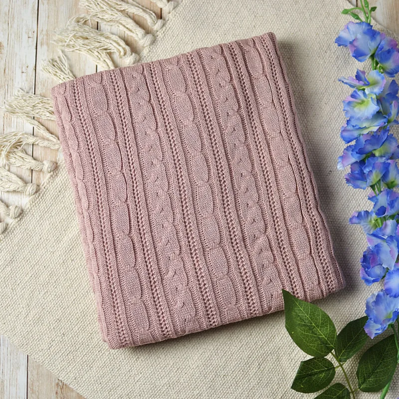 Manta Tricot Lauren - A0607409 Rose