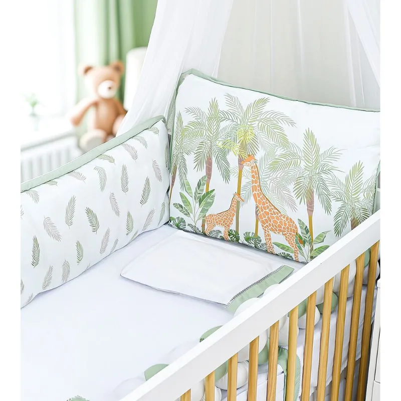 Kit Berço Safári com 7 peças Vede Menta