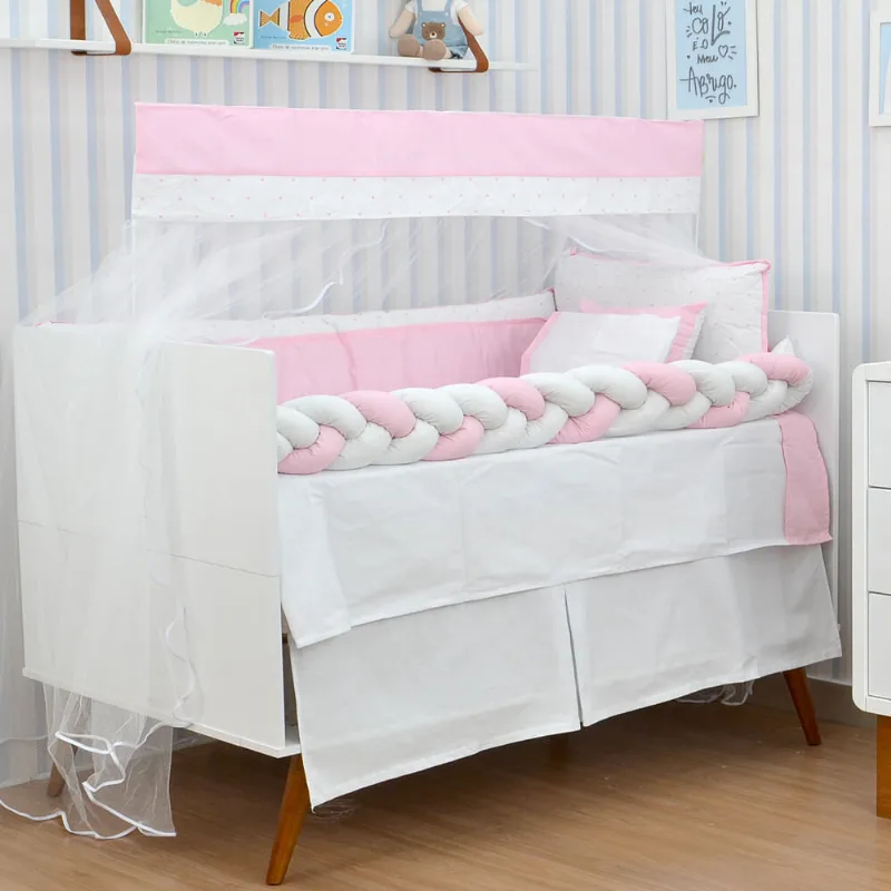 Kit Berço Sonhar 9 peças - 4449801 07 Rosa