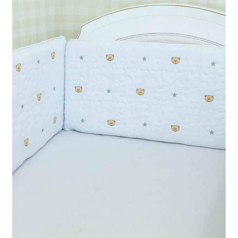 Kit Berço Urso 5 Peças Branco