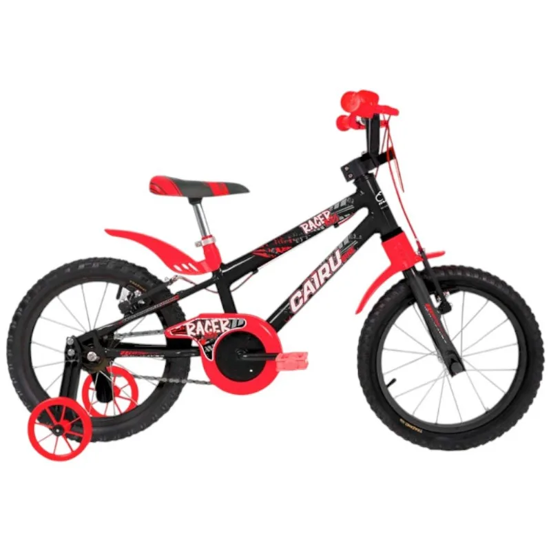 Bicicleta Infantil Cairu Aro 16 Kids Preto E Vermelho (MP) - CAIRU