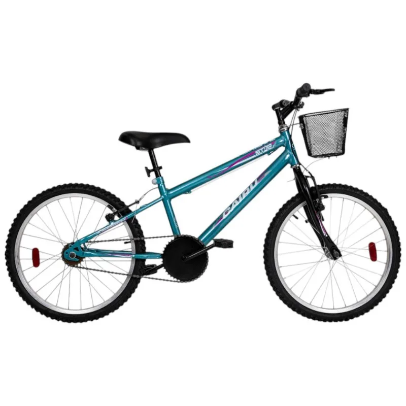Bicicleta Cairu Aro 20 Rebaixada Star Girl Cesta Azul (MP) - CAIRU
