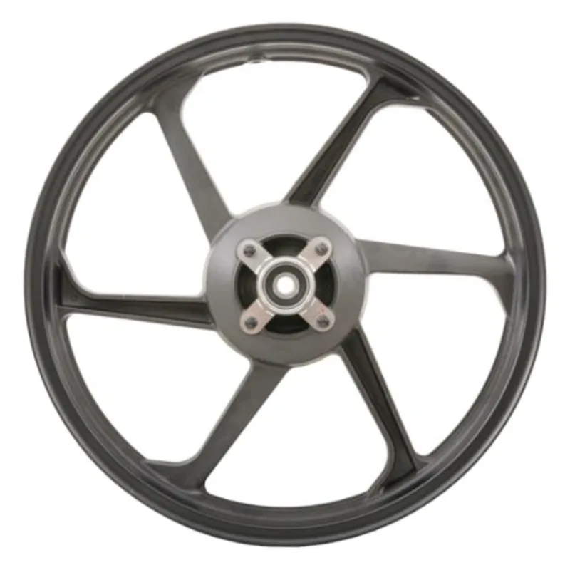 Aro Liga Leve Traseiro Gear Fan 125 2009 A 2024 KS Tambor 6 Pontas Preto (MP)